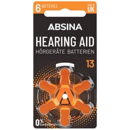 Absina 401022 Høreapparatbatteri 6 stk