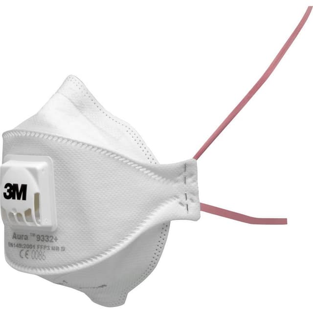 3M Aura 9332+BV, FFP3NR D 9332+BV Dammskyddsmask med