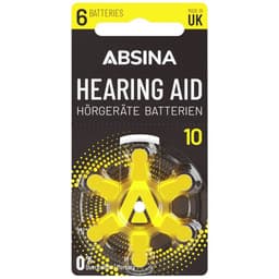 Absina 401021 Høreapparatbatteri 6 stk