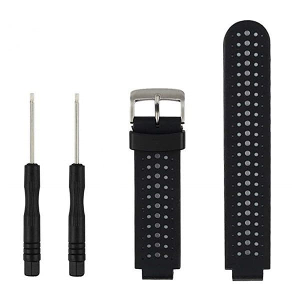 Tvåfärgat silikonarmband för Garmin Forerunner 230/235/620/630/735XT