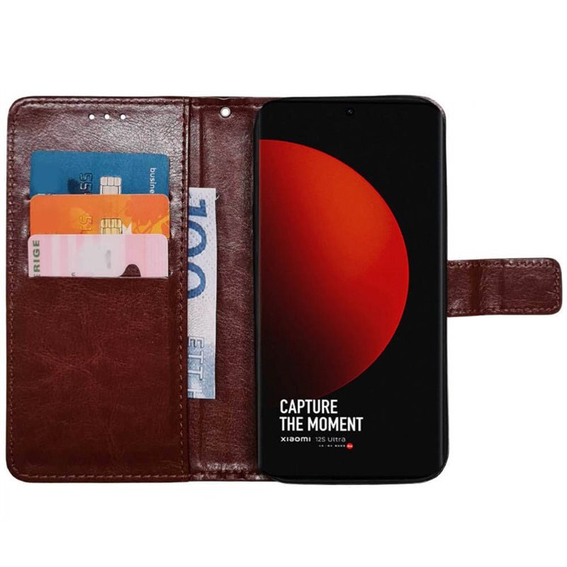 Mobil lommebok 3-kort Xiaomi 12S Ultra - Brun