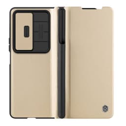 Nillkin Qin Pro kuori Samsung Galaxy Z Fold 4 - Kulta