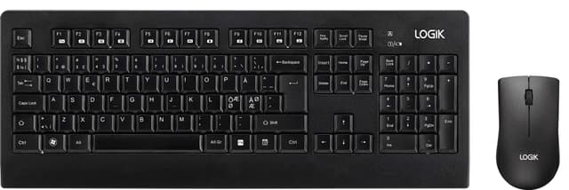 Logik set med trådlöst tangentbord och mus LDESKWL23E