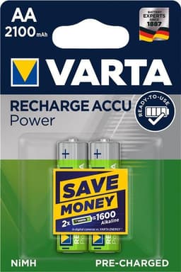 Varta AA (Mignon)/HR6 (56706) laddningsbart batteri - 2100 mAh, 2 st.
