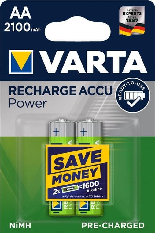Varta AA (Mignon)/HR6 (56706) laddningsbart batteri - 2100 mAh, 2 st.