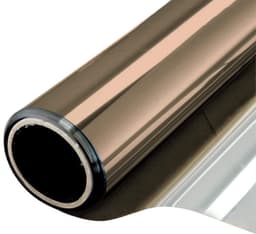 Vindusfilm personvern solbeskyttelse speileffekt 90x400 cm Gull