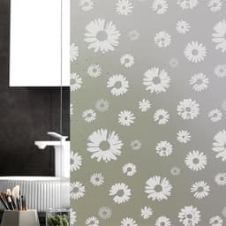 Solsikke Static Cling Frosted Privacy Dekorativ Window Sticker Film hvid 60x200 cm