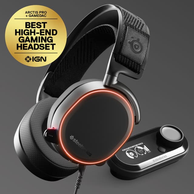 SteelSeries Arctis Pro gaming-headsett + GameDAC (sort) - Elkjøp