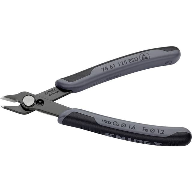 ESD Tång för kretskort utan facett 125 mm Knipex