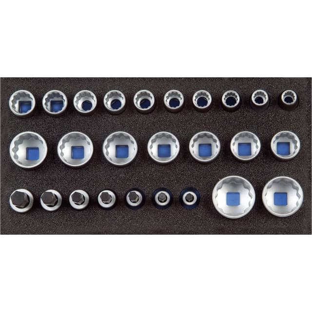 Gedore 2308916 Ytter-sexkantig Hylsnyckelinsats-set 26