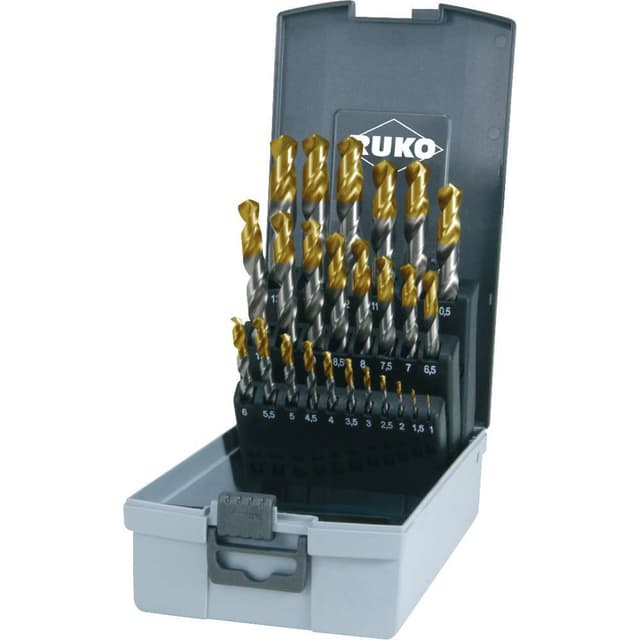 RUKO 2501215TRO HSS-G Spiralborrsats 25 delar 1 mm, 1.5