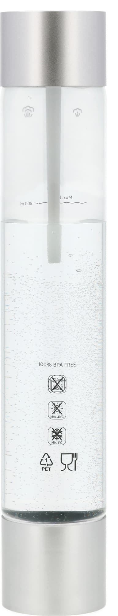 Nordic Sense flaska för kolsyremaskin 800ml (silver)