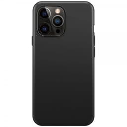 XQISIT iPhone 14 Cover Silicone Case MagSafe Sort