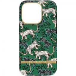 Richmond & Finch iPhone 14 Pro Deksel Green Leopard