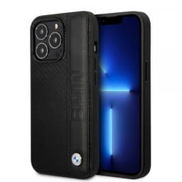BMW iPhone 14 Pro Cover Big Logo Stripe Sort