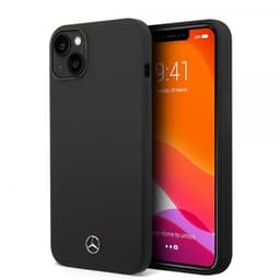 Mercedes Benz iPhone 14 Skal Liquid Silicone Svart