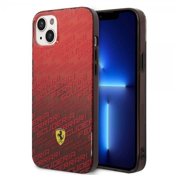 Ferrari iPhone 14 Plus Deksel Gradient Scuderia Rød