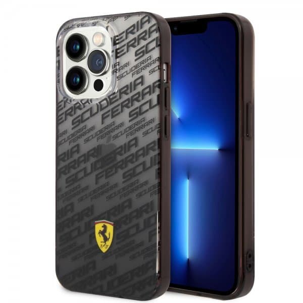 Ferrari iPhone 14 Pro Deksel Gradient Scuderia Svart