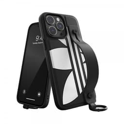 Adidas iPhone 14 Pro Max Deksel Handstrap Case Svart Hvit