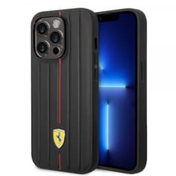Ferrari iPhone 14 Pro Max Deksel Embossed Stripes Rød
