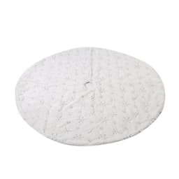 Juletreskjørt Snowflake Sølv 90 cm