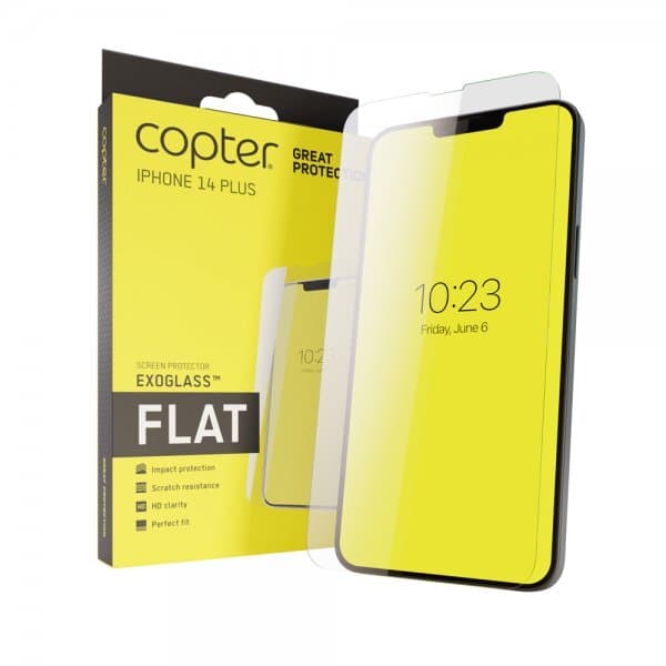 Copter iPhone 14 Plus Skjermbeskytter Exoglass Flat