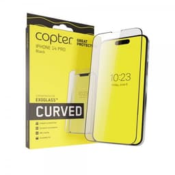 Copter iPhone 14 Pro Skjermbeskytter Exoglass Curved Fullglue Black