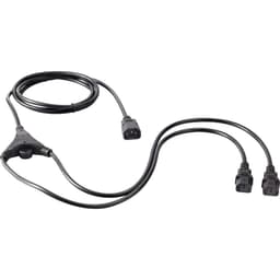 Basetech BT-1886933 IEC Y-kabel Svart 2.35 m