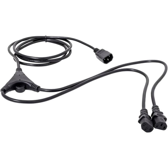 HAWA 1008272 IEC Y-kabel Svart 2.35 m