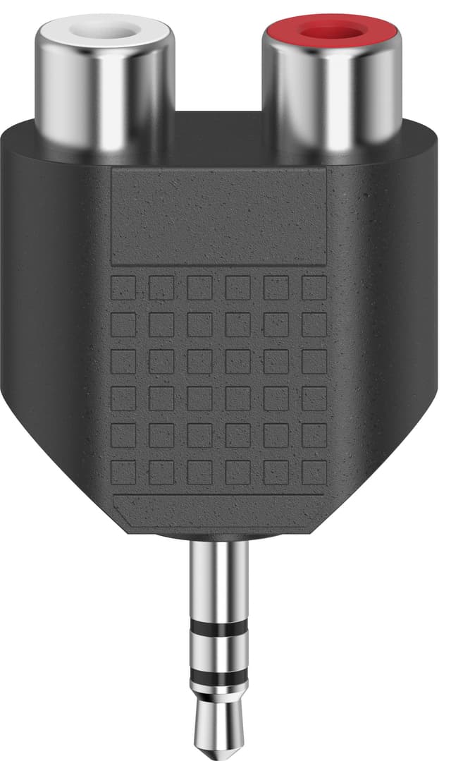 Hama ljudadapter (2x RCA-uttag - 3.5mm-kontakt)