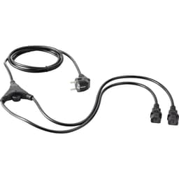 Basetech BT-1886927 IEC Y-kabel Svart 2.35 m