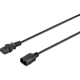 Basetech BT-1886919 IEC Kabelförlängning Svart 3.00 m