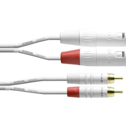 Cordial CFU 1,5 MC-SNOW Audio Adapterkabel [2x