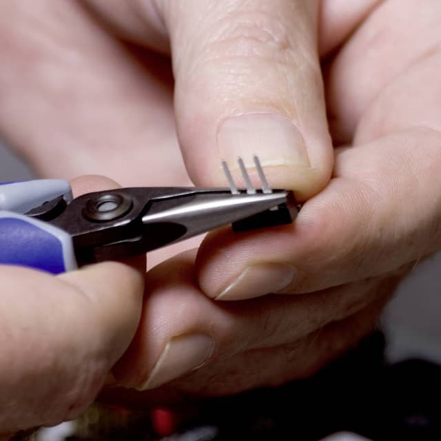 Knipex 34 22 130 Elektronik og finmekanik Fladrundtang