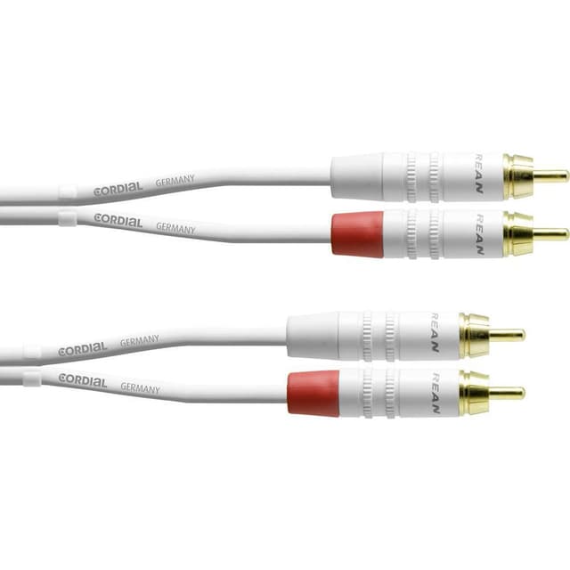 Cordial CFU 3 CC-SNOW Audio Adapterkabel [2x RCA-hane -