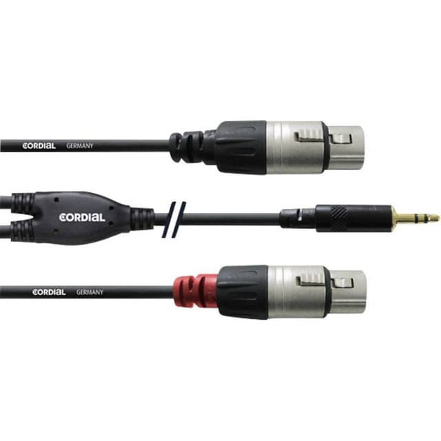 Cordial Audio Adapterkabel [1x Teleplugg 3.5 mm - 2x