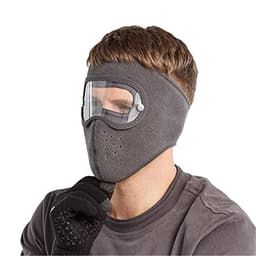 Vinteransiktsmaske med avtakbare briller Grå