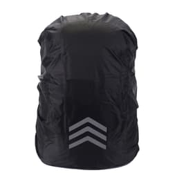 Regntrekk for ryggsekk med reflekterende stripe Svart M/30-40 l