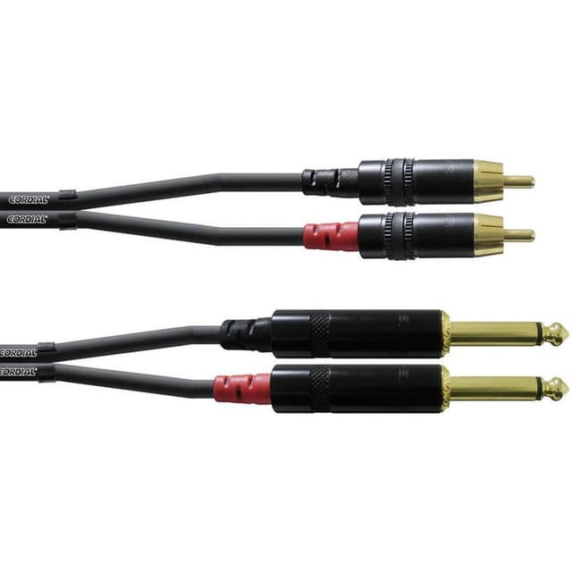 Cordial CFU 6 PC Audio Adapterkabel [2x Teleplugg 6.35