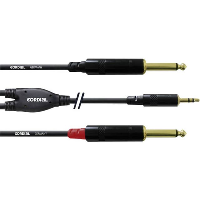 Cordial Audio Adapterkabel [1x Teleplugg 3.5 mm - 2x