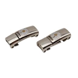 Magnetiske skolisser Spenne 2-Pack Sølv