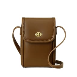 Mini Crossbody mobiltelefonveske brun