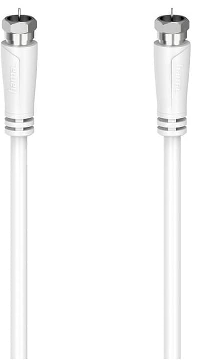 Hama SAT F-F 90dB antennkabel (vit, 5m)