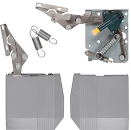 Epoq Kinvaro SoftClose saranat alumiiniovelle 2 kpl (harmaa)