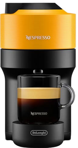 Nespresso Vertuo Pop kaffemaskine fra DeLonghi (Mango Yellow)