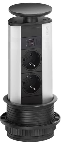 EVOline Port eluttag (svart)