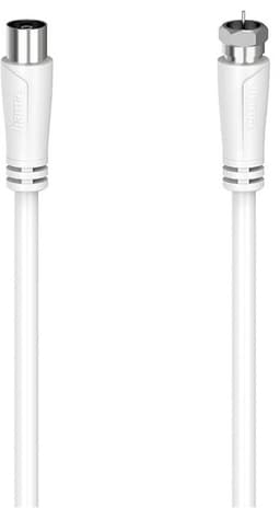 Hama SAT F-Coax 90dB antennkabel (vit, 3m)