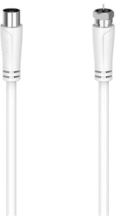 Hama SAT F-Coax 90dB antennkabel (vit, 3m)