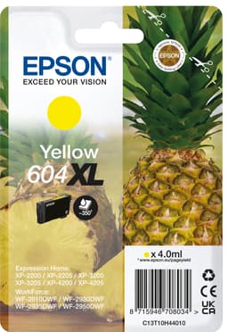 Epson 604 XL blækpatron (gul)