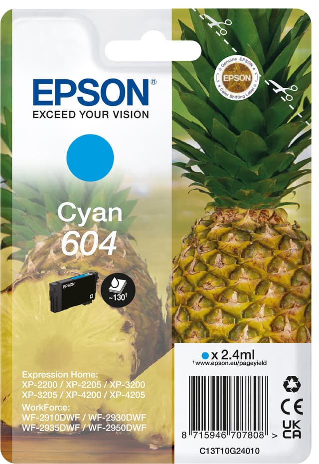 Epson 604 blekkpatron (turkis)